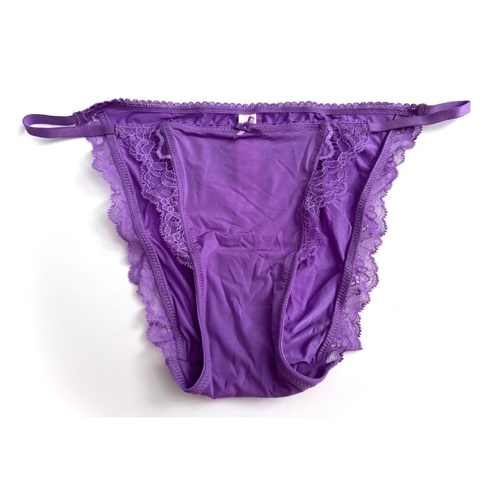 Victoria's Secret String Bikini Panty Nwt Dream Angels Purple Stretch Nwt
